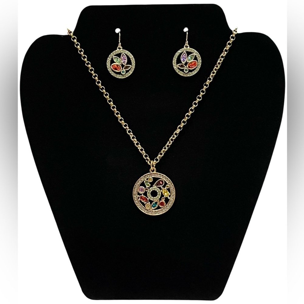PATRICIA LOCKE VINTAGE MATCHING NECKLACE & EARRINGS SET (2005)